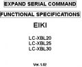 Icon of LC-XBL20 RS-232 Extended Serial Commands